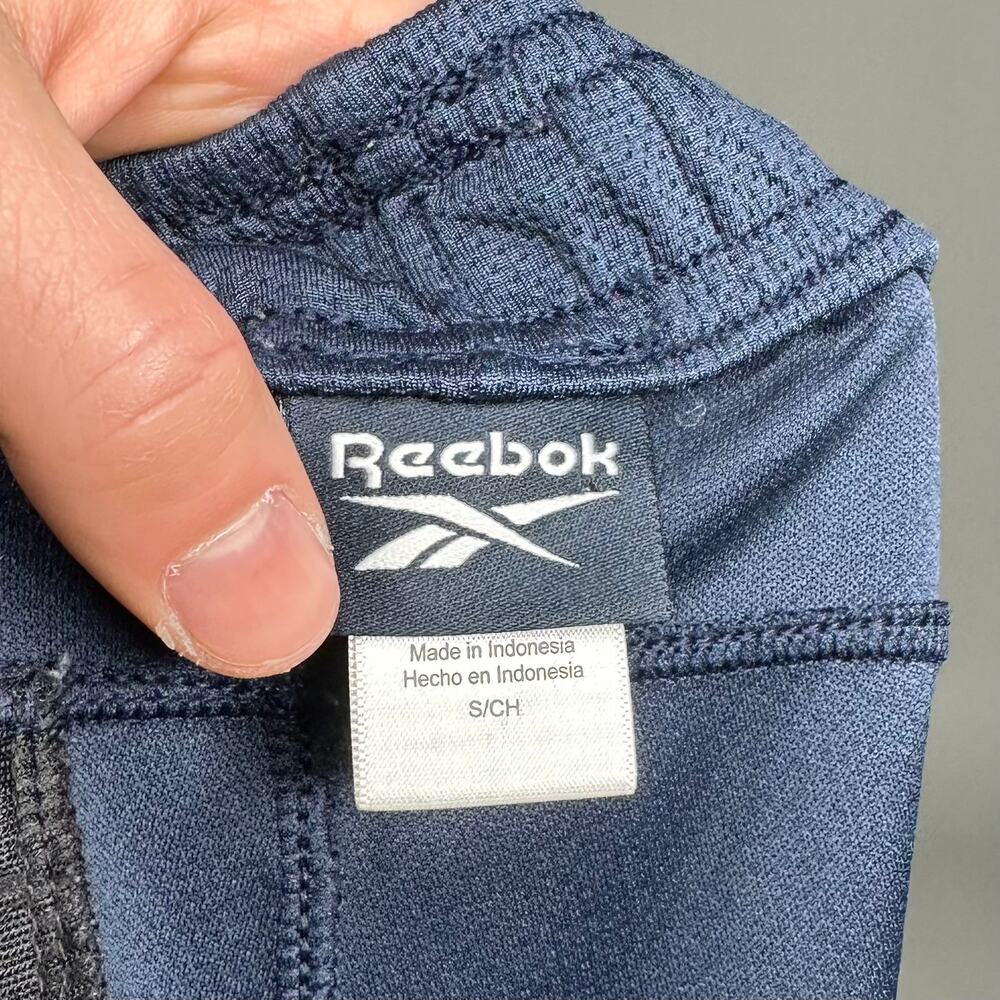 Vintage Y2K Reebok Sweatpants Mens S Navy Blue White Polyester - Picture 4 of 4